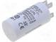 Capacitor  motors, run  4uF  475VAC  Ø28x55mm  -25÷85°C  ±5%