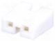 Jumper  pin strips  female  open  2.54mm  1x2  gold-plated  white