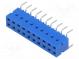 Socket  wire-board  female  Dubox®  2.54mm  PIN  20  THT  2A  blue