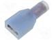 Faston  plochý  6,3mm  0,8mm  zásuvka  1,5÷2,5mm2  krimpovací