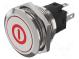 Switch  vandal resistant  Pos  2  SPDT  3A/240VAC  3A/240VDC  red