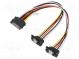 Cable  SATA  SATA male x2 angled,SATA female  0.2m