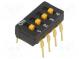 Přepínač  DIP-SWITCH  Počet sekcí  4  ON-OFF  0,03A/30VDC  pol  2
