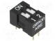 Přepínač  DIP-SWITCH  Počet sekcí  2  ON-OFF  0,025A/24VDC  pol  2
