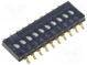 Переключатель  DIP-SWITCH  Кол-во секций  10  ON-OFF  Пол  2  SMT