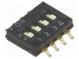 Přepínač  DIP-SWITCH  Počet sekcí  4  ON-OFF  0,025A/24VDC  pol  2