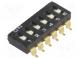 Переключатель  DIP-SWITCH  Кол-во секций  6  ON-OFF  0,025A/24ВDC
