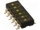 Переключатель  DIP-SWITCH  Кол-во секций  6  ON-OFF  0,025A/24ВDC