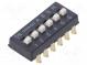 Переключатель  DIP-SWITCH  Кол-во секций  6  ON-OFF  0,025A/24ВDC