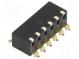 Переключатель  DIP-SWITCH  Кол-во секций  6  ON-OFF  0,025A/24ВDC