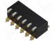 Переключатель  DIP-SWITCH  Кол-во секций  6  ON-OFF  0,025A/24ВDC