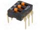 Přepínač  DIP-SWITCH  Počet sekcí  3  ON-OFF  0,025A/24VDC  pol  2