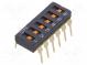 Přepínač  DIP-SWITCH  Počet sekcí  6  ON-OFF  0,025A/24VDC  pol  2