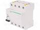 SCHNEIDER A9Z21463 Proudový chránič  Ijmen  63A  Iroz  30mA  Póly  4  400VAC  DIN  IP20
