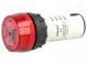 Signalizátor  zvukový  80dB  Podsv  není  IP40  Ø22mm  max.6mm