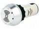 Signalizátor  zvukový  80dB  Podsv  LED 12VAC/DC  IP40  Ø22mm