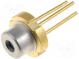 Diode  laser  630÷640nm  5mW  7.5/33  TO18  THT  2.2÷2.5VDC  red