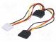 Kabel  napájecí SATA  Molex zásuvka,SATA vidlice,SATA zásuvka
