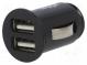 Автомобильны блок питания  гнездо USB A x 2  5В/2,1А  черный