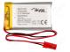 Baterie  Li-Pol  3,7V  850mAh  vodiče,konektor JST SYP-02T-1