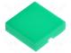 Колпачок  серия UB  12x12x3мм  зеленый  UB