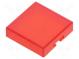 Колпачок  серия UB  12x12x3мм  красный  UB