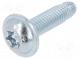 Винт  для металла  3,5x14  Головка  сферическая  Torx®  TX15  цинк