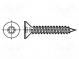 Винт  для металла  3,5x16  Головка  потайная  Torx®  TX15  цинк