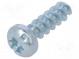 Vrut  pro plasty  3x10  Hlava  válcová  plochá,Torx®  0,8mm,TX10