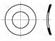 Podložka  pérová,vypouklá  M4  D=8mm  h=0,8mm  pružinový bronz