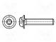 Šroub  s límcem  M4x6  Hlava  kulatá  Torx®  ocel  zinek  TX20