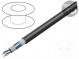 Vodič  XzKAXwekw  drát  Cu  2x2x0,8mm2  polyetylén  černá  8,5mm