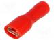 Faston  plochý  4,8mm  0,8mm  zásuvka  0,25÷1,5mm2  krimpovací