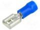 Faston  plochý  6,3mm  0,8mm  zásuvka  1,5÷2,5mm2  krimpovací