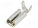 Faston  plochý  2,8mm  0,8mm  zásuvka  0,5÷1,25mm2  krimpovací