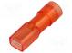 Faston  plochý  2,8mm  0,8mm  zásuvka  0,25÷1,5mm2  krimpovací