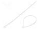 Cable tie  L  120mm  W  2.5mm  polyamide  80N  natural  Ømax  27mm