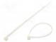 Cable tie  L  160mm  W  4.8mm  polyamide  220N  natural  Ømax  36mm