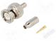 Zástrčka  BNC  vidlice  přímý  50Ω  Ømax  2,8mm  krimpovací  zlacený