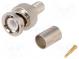 Zástrčka  BNC  vidlice  přímý  75Ω  RG6  krimpovací  na kabel