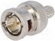 Zástrčka  BNC  vidlice  přímý  75Ω  RG62A  6,15mm  krimpovací