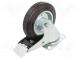 Pojezdové kolo  Ø  160mm  W  40mm  H  195mm  otočné s brzdou  160kg