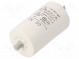 Capacitor  motors, run  20uF  470VAC  Ø45x74mm  -25÷85°C  ±5%