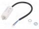 Capacitor  motors, run  3uF  470VAC  Ø25x58.5mm  -25÷85°C  ±5%