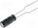 Kondenzátor  elektrolytický  10uF  50VDC  Ø5x11mm  Rozteč  2,5mm