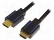 Cable  HDCP 2.2,HDMI 2.0  HDMI plug,both sides  1.8m  black