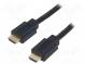 Cable  HDCP 2.2,HDMI 2.0  HDMI plug,both sides  3m  black