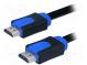 Cable  HDMI 1.4  HDMI plug,both sides  20m  black,blue