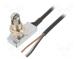 Limit switch  oblong metal roller Ø14mm  SPDT  5A  max.250VAC