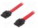 Kabel  SATA  zástrčka SATA typu L x2  300mm  červená